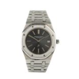 A gentleman's 1970's Audemars Piguet Royal Oak steel automatic wristwatch, with black hobnail