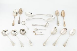 A pair of George III silver old English pattern tablespoons, by Peter, Ann & William Bateman, London