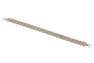A 9ct gold gatelink bracelet, stamped 9 375, 19.5cm long approx weight 14.2g