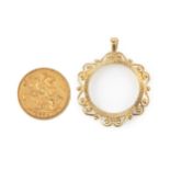 A Victoria sovereign, 1894, in 9ct gold pendant mount Weight circa 12.3g