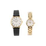 Two wristwatches by Raymond Weil, comprising a gentleman's wristwatch, model 9124, with white and