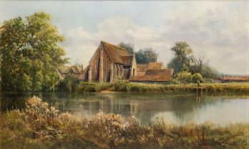 Duncan Palmer (British 1964-), Stone Barn, Surrey