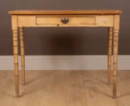 A Regency style 19th century pine side table