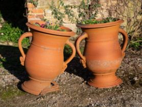 A pair of Whichford Pottery garden urns