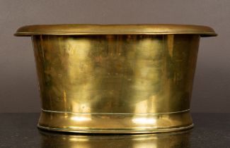 A brass jardinière