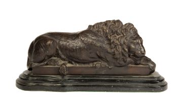 After Isidore Jules Bonheur (French 1827-1901), Resting Lion