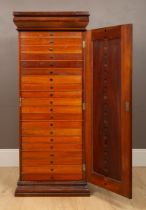 A Victorian mahogany collectors cabinet