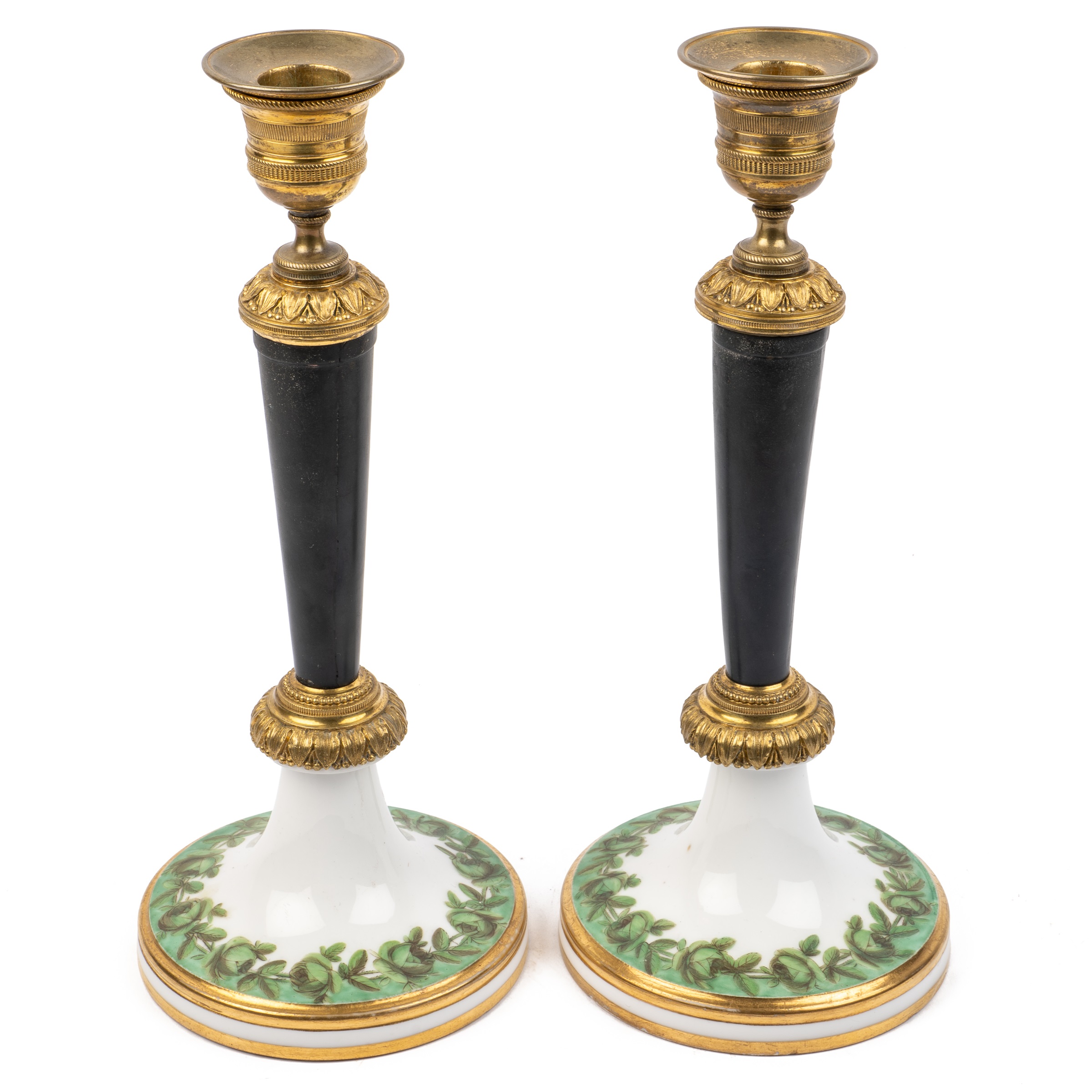 A pair of 19th century French candlesticks