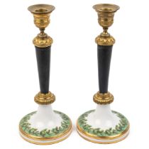 A pair of 19th century French candlesticks