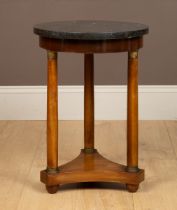 A guéridon marble-topped occasional table