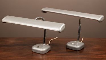 A pair of 1960s Trident 992 desk lamps