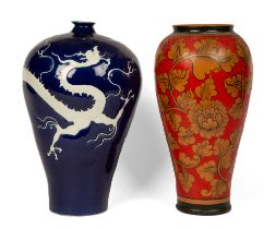 Two modern vases