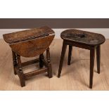 Two items of oak furniture