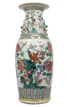 A Chinese famille vert vase