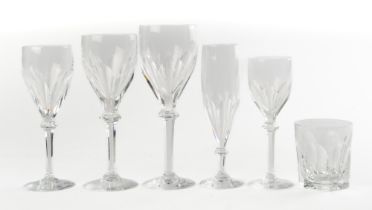 A suite of wine glasses