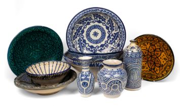 A collection of 20th century Moroccan pottery