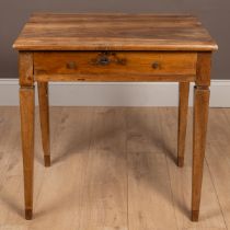 A French walnut side table
