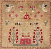 Two needlework samplers dated '1848'