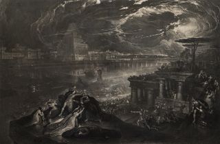 John Martin (British 1789-1854), 'The Fall of Babylon'