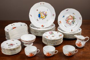 A Herend porcelain part dinner service