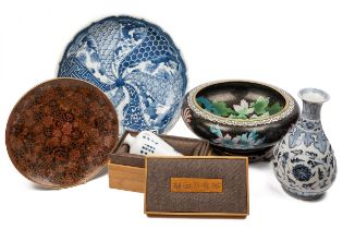 A collection of modern Chinese ceramics and cloisonné