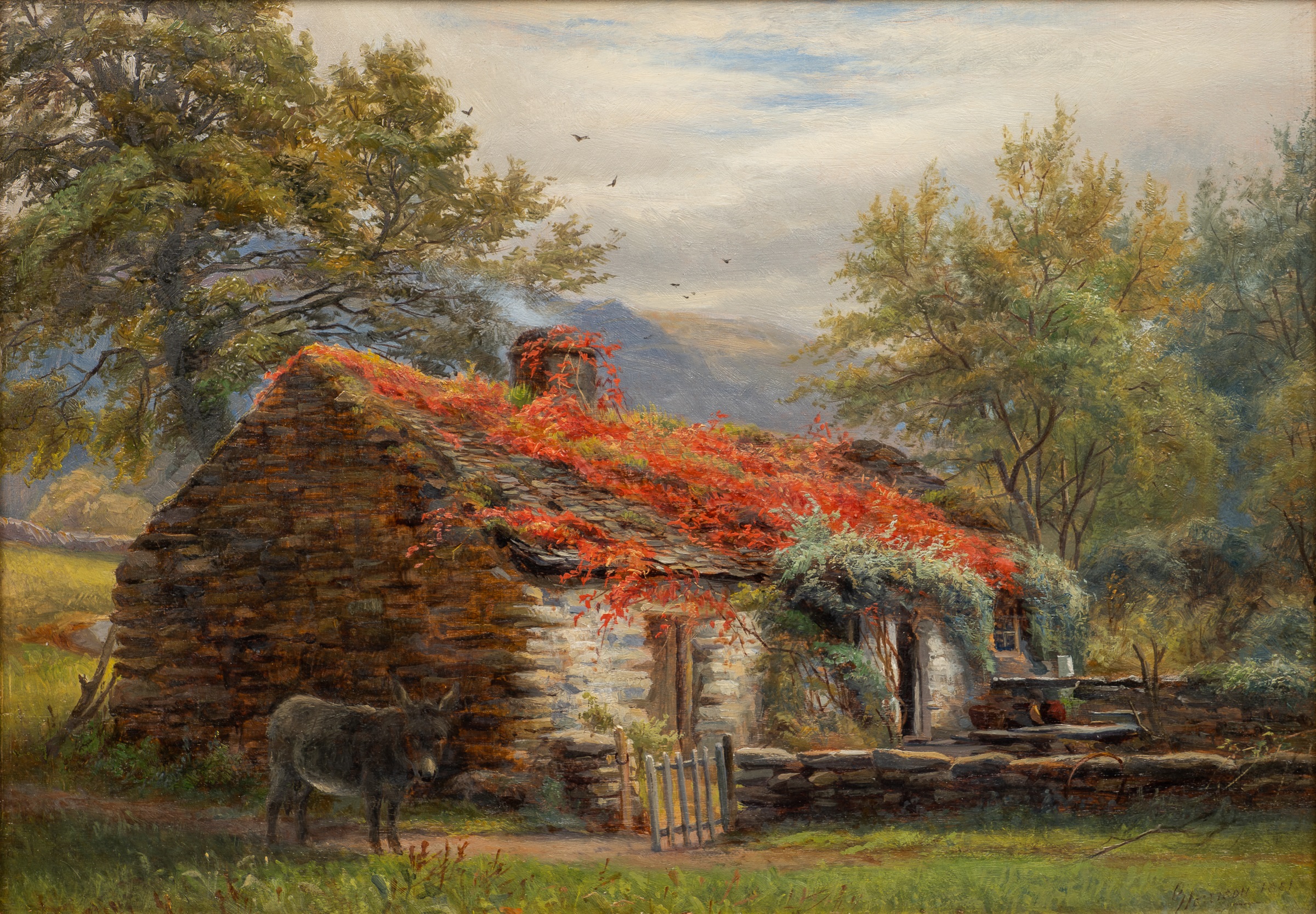 Two decorative paintings of rustic scenes - Image 2 of 7