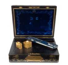 A fine quality 19th century writing box by F. West