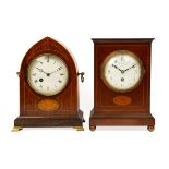 Two mantel clocks