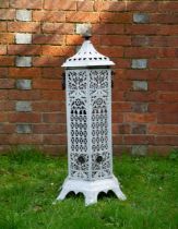 A cast iron enamelled conservatory heater