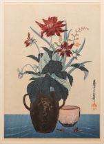 Two Japanese woodblock prints