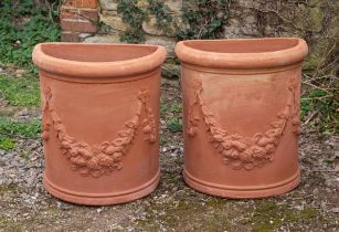A pair of Italian garden planters