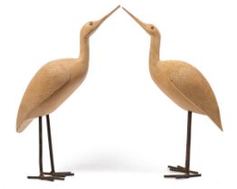 Contemporary School, a pair of cranes