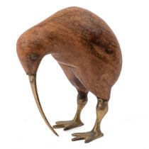 A Contemporary School sculpture of a Kiwi