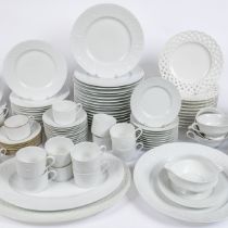 An extensive Limoges dinner service together with a later part tea service