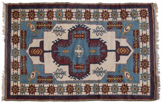 A hand-woven Turkish rug