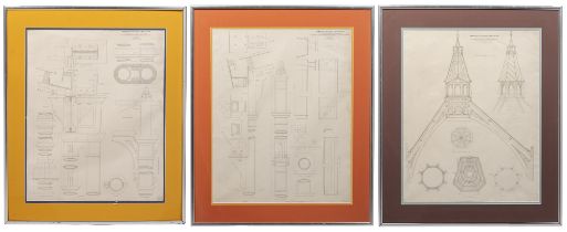 J. R. Jobbins, three architectural etchings