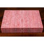 An pink rhodochrosite box by Asprey & Company