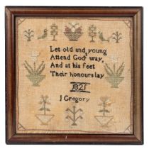 An early 19th century needlework sampler