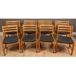 A set of eight Swedish oak dining chairs made by Soro Stole, Denmark 1961