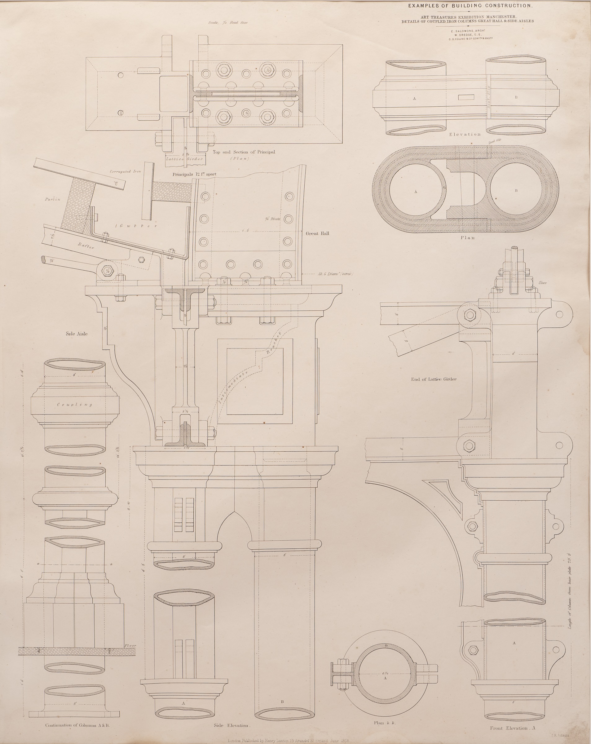 J. R. Jobbins, three architectural etchings - Image 2 of 8