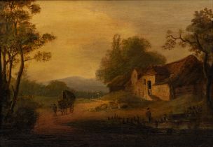 19th century British School, a rural landscape