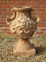 A large 19th century, possibly Continental, terracotta garden finial