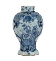 A 19th century Delft vase