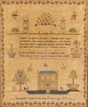 A Needlework George III sampler