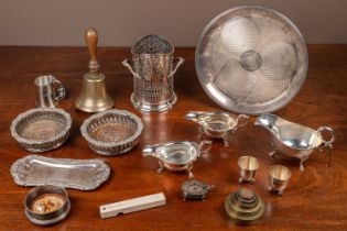 A collection of silver plated wares