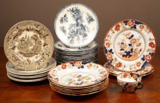 A collection of plates and dishes