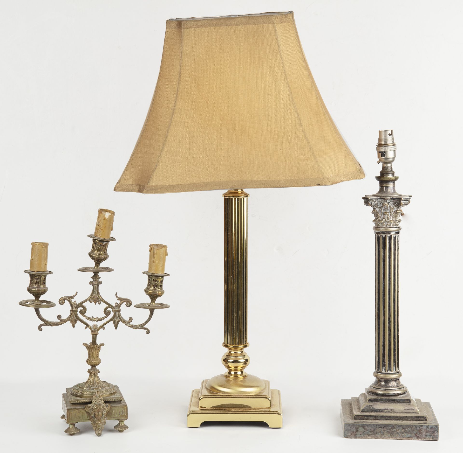 Three table lamps - Image 2 of 2