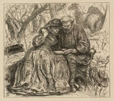 After Sir Edward Coley Burne-Jones Parable of the Boiling Pot, engraved by the Dalziel brothers,