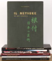 Collection of catalogues on netsukes in English, French and Italian, to include 'The London