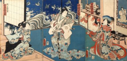 Utagawa Kunisada/Utagawa Toyokuni III (1786-1865) Japanese, 19th Century woodblock print